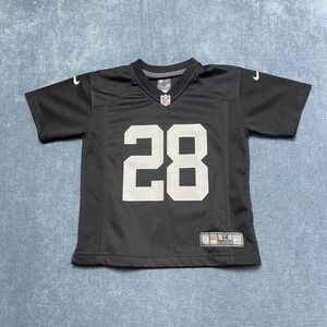 Las Vegas Raiders On Field Jersey Kids M Black Josh Jacobs Nike Football NFL